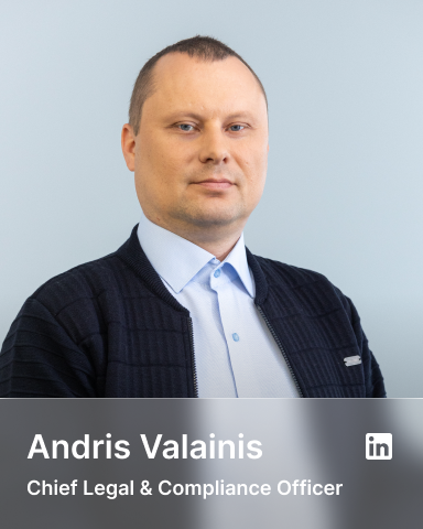 Andris Valainis Chief Legal & Compliance Officer