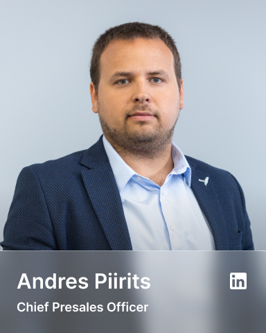 Andres Piirits Chief Presales Officer